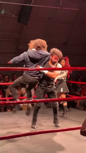 Did we fly internationally to watch a perfect blend of wrestling and burlesque? #SpringBreak