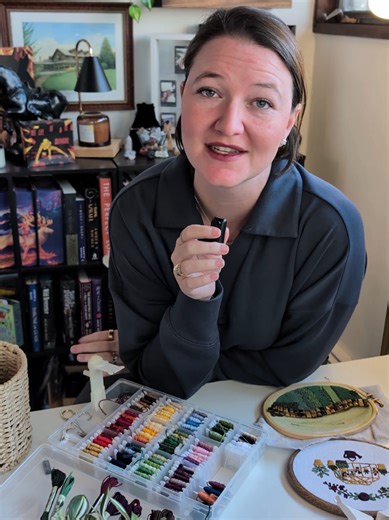 In our upcoming skill workshop we will teach the basics of hand embroidery. In this Embroidery Essentials Class I'll teach the basics of hand embroidery and provide kits to get you started! The classes are sold out, but if you're interested to learn the skills I'll be posting Embroidery Essentials videos here teaching each skill! Feel free to reference those if you're attending my class or follow along here if you're just learning at home. If you want to learn more about our events and workshops