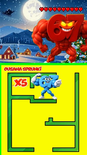 Sprunki Maze Battle Part 20 : Help 67 Defeat Red 67 #sprunki #animation #usa