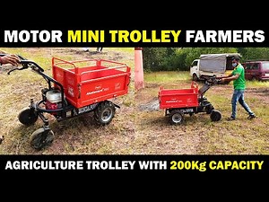 MOTOR MINI TROLLEY for Farmers | Agriculture Trolley with 200Kg Capacity