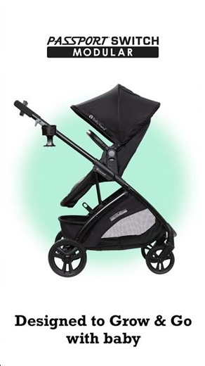 The Passport Switch Travel System lets you stroll YOUR way!