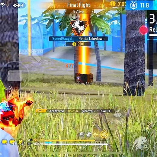 8 Bullet Challenge Against 14 Enemy 😱 🔥