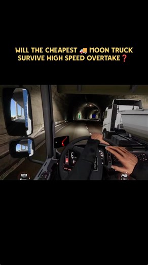 will the cheapest 🚚moon truck survive high speed overtake❓new test #trucksimulator #gaming #toe3