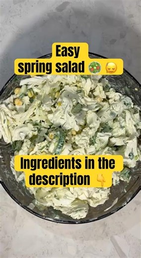 Viral 5-Minute Spring Salad Recipe! 🥗 #easyrecipe #shorts