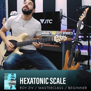 🎸Here’s the final solo from my Hexatonic Scale Masterclass! Every idea, pattern, shape and lick from this solo is taught in the masterclass, and i’m only using the Hexatonic scale here. This scale is very powerful! 💪🏻- _ “Revolutionise your solos, and advance form pentatonic to hexatonic, all with ONE simple addition.” In this masterclass I’ll teach you this scale, the positions, the concepts, and how to turn it into music with OVER 30 exercises, OVER 20 lick examples, and a final solo perfor