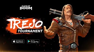 862K views · 11K reactions | Update 4.0 brings you a brutal 60-DAY EVENT: TREJO TOURNAMENT! New Free For All mode, new Maps, new Guns and tons of new swag! Read more about the event here: https://www.facebook.com/notes/guns-of-boom/the-trejo-tournament/888371198036358/ P.S. We've hidden lots of easter eggs related to Danny Trejo on all of the new maps. Can you find them all? | Guns of Boom | Facebook