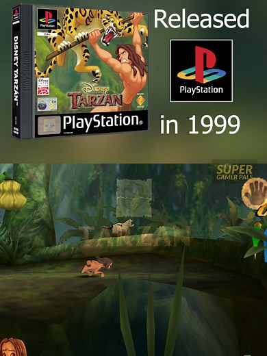 Retro Classic: Disney's Tarzan #playstation #fyp #ps1 #nostalgia #retrogamingontiktok #1999 #tarzan #disney #movie