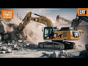 2025 CAT 395 Excavator Crushing Rocks in USA – Most Powerful Machine Ever Built! #heavyequipment