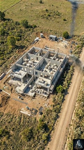 Ground-up construction in cinematic Shorts. #drone #architecture #construction #shorts