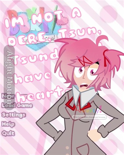 It's not like I like you! ft:natsuki #dokidokiliteratureclub #givemebackmykids #alightmotion #fyp