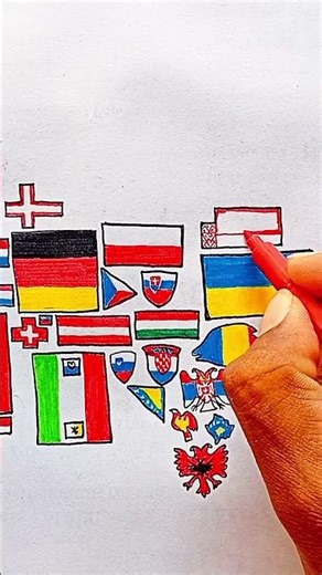 Draw Flag Map of Belarus 🇧🇾 | Belarus Flag drawing #belarus #flag