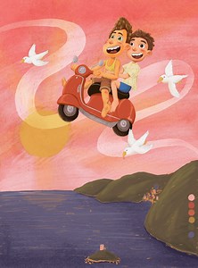 Pixar's 'Luca': Digital Illustration - Chelsea Hicks