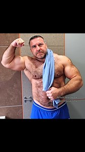 @musclebeartony2 #musclebear #alphamale #bicepflex | aimuscleartwork