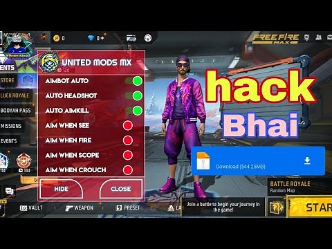 UNITED MODS MX FREE FIRE Max HACK OB42 New United mods max 2023