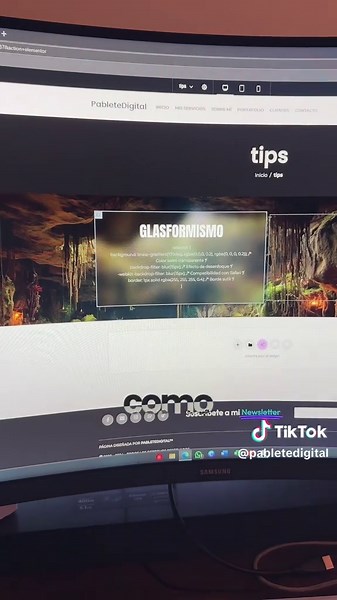Cómo crear el efecto de glassmorfismo en tu web