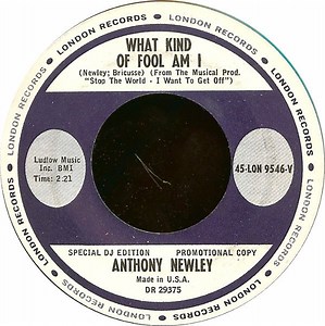 Anthony Newley - What Kind Of Fool Am I