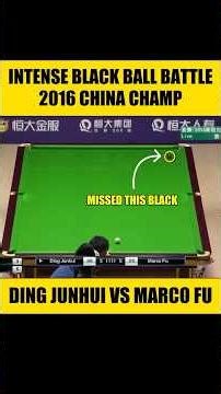 INTENSE Black Ball Battle 😱 | Ding Junhui vs Marco Fu | China Championship 2016