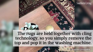Affordable machine-washable area rugs are total game changers