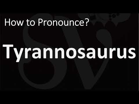 How to Pronounce Tyrannosaurus? (T-REX)