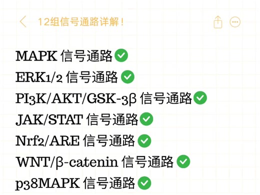 一次讲清12大信号通路！不懂信号通路的小白快来！今天免费给大家整理了12大信号通路汇总合集，希望对大家有帮助