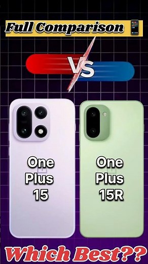 oneplus 15 vs 15r comparison