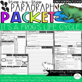Frog Life Cycle | Step by Step Paragraph Packet | Informational Writing | CKLA