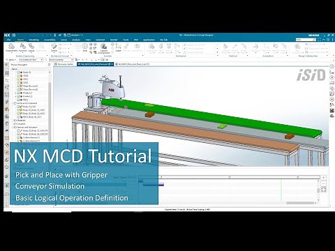 NX Mechatronics Concept Designer Tutorial | Robot Pick and Place and Conveyor Simulation
