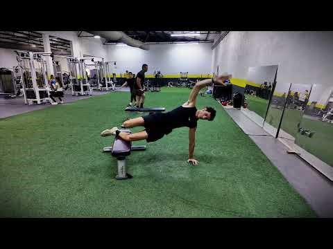 High Lateral Plank on Bench with Mobility | Glute Med and Abductor Strength and Stability