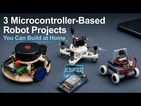 3 DIY ESP32 Robot Projects | Autonomous Robot, Drone & Mini Spy Robot with micro-ROS