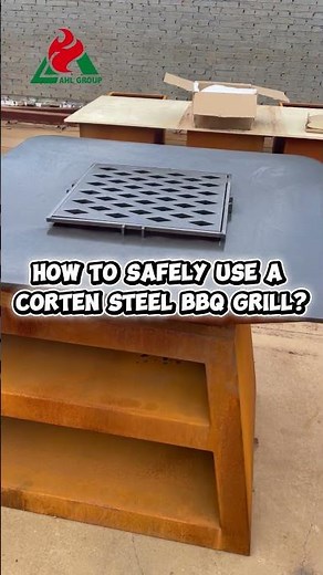 HOW to Safely Use a Corten Steel BBQ Grill #bbq #grill