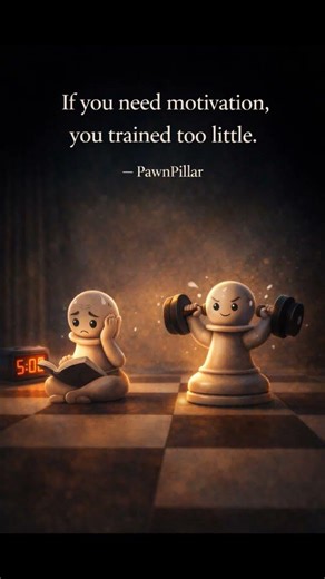Your Hesitation Says You Haven't Trained Enough #chess #mindset #discipline