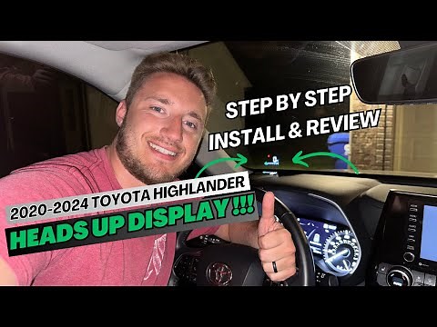 2020-2024 Toyota Highlander Heads up Display (HUD) By CartrimHome Step by Step install / Review