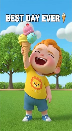 Kid Gets Ice Cream… Then THIS Happens 🍦😭 Funny 3D Cartoon Meme #shorts