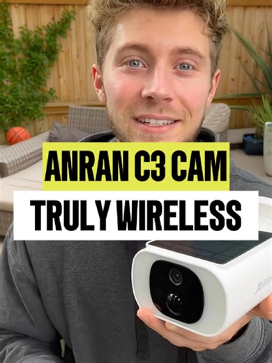 If you wanna a security camera that's truly wireless, I highly recommend this #anranc3 camera. No charging, no plugs, nothing! #HomeSecurity #TikTokShopFinds #homeimprovement #outdoorcamera