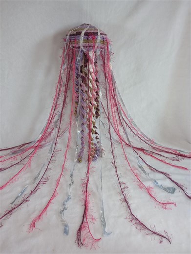 Crochet Jellyfish (large Pink and Purple Spiral Jellyfish) - Etsy