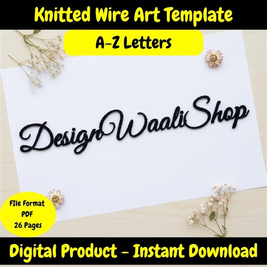 Printable Wire Art Letter Templates: Cursive Alphabet in Uppercase and Lowercase and Font Guides - Etsy Canada