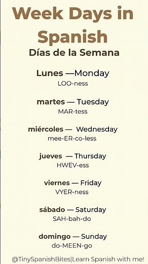 Week Days in Spanish for Beginners | Learn the Days of the Week Easily📅📝