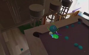 Meta Quest Pro和FigminXR制作的简易桌球游戏