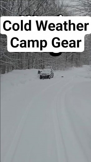Cold weather setup #camping #4runner #coldweathercamping #ozarktrail