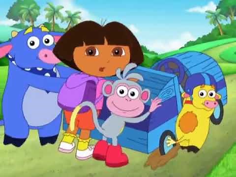 Dora The Explorer Clips: Little Bull Stuck In The Mud