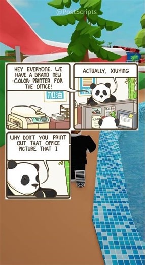 The Most "Vibrant" Panda Photo! 🐼🎨 #PandaMemes #OfficeHumor