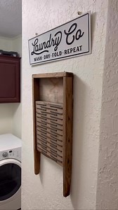 9K views · 89 reactions | Laundry is my nemesis. Our washer and dryer have seen better days, and they’re older than our oldest kid. So, maybe sprucing it up a little will entice me to handle business 藍 And now I won’t have to steal our toddlers’ grabber to grab the socks that fall behind the washer and dryer!! That alone excites me! #asmr #laundryroom #washer #dryer #laundrytok #laundryrestock #laundrydetergent #laundryroomorganization #organizedhome | I Am Erin Eller | Facebook