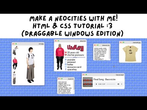make a neocities with me - html & css tutorial! (draggable windows edition)