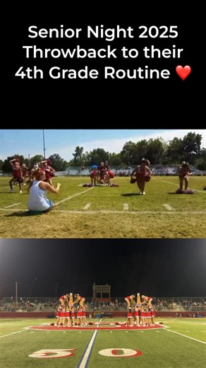 Tonight was a special night for our seniors. For their senior night routine they decided to recreate their routine from 4th grade. All of the seniors went up in stunts at the end. My favorite senior night dance I’ve ever watched. They nailed it ❤️ | Seneca High School Cheerleading