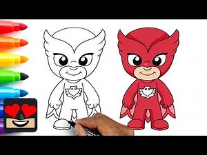How To Draw Owlette | PJ Masks