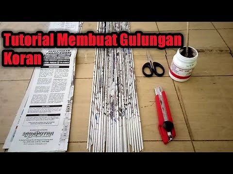 Tutorial Menggulung Koran-DIY Paper Craft