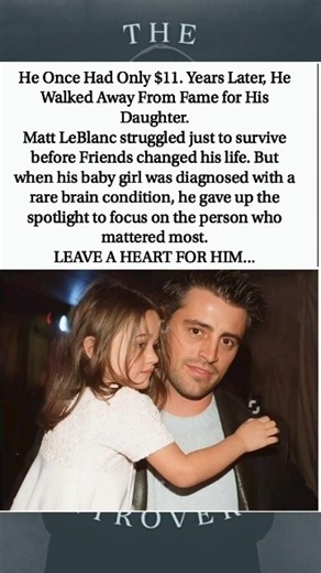 FATHER FIRST! ❤️ Matt LeBlanc paused his career for 5 years to care for his daughter! 👨‍👧 #shorts
