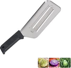 Dual Blade Julienne Cutter, Multifunctional Vegetable Cutter, Upgraded Stainless Steel Double-layer Slicer, Cabbage Slicer Shredder, Stainless Steel Vegetable Cutter (Black)