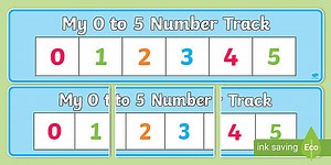 0-5 Number Track Display Banner
