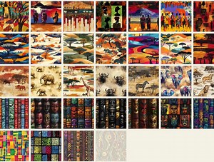 African Nations Ethnic Style Seamless Patterns, 150 JPG, Tribes Native Folklore, Safari, Handmade Digital Paper, Printable, Commercial Use - Etsy